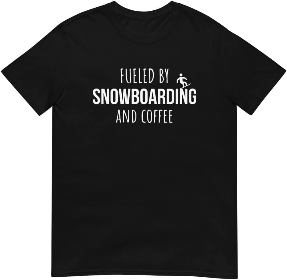Fueled by Snowboarding and Coffee T-Shirt, Snowboarding Shirt, Snowboarding Gift, Gift for Snowboarder, Snowboarding Lover -