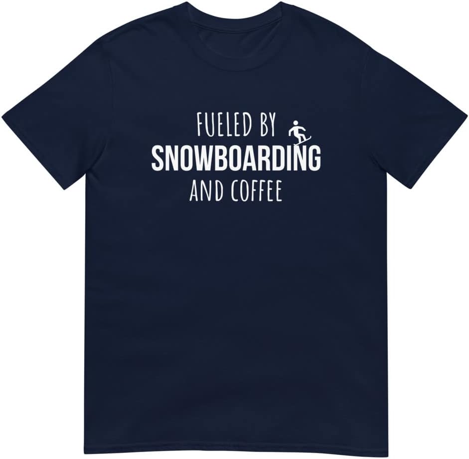 Fueled by Snowboarding and Coffee T-Shirt, Snowboarding Shirt, Snowboarding Gift, Gift for Snowboarder, Snowboarding Lover -