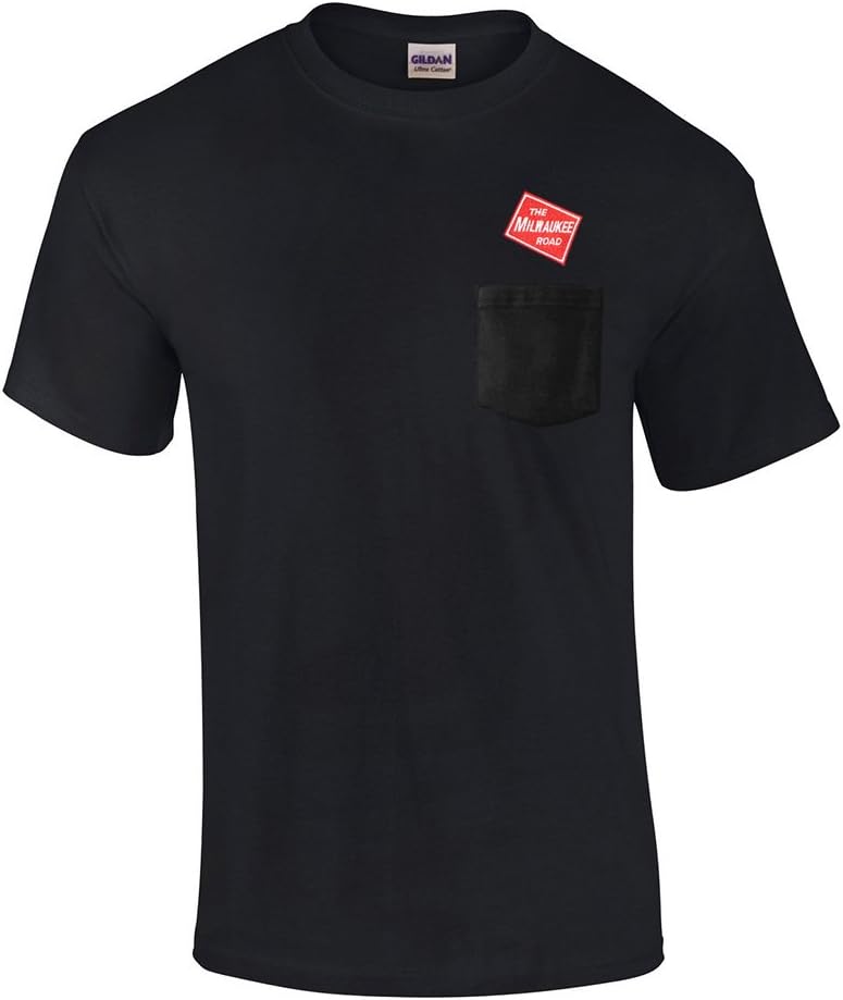 Milwaukee Road Embroidered Pocket Tee [p08] - Black