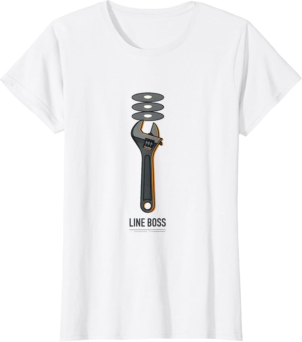 Women's Line Boss Editorial Conceptual Drag Racing RC Car Enthusiast T-Shirt - White