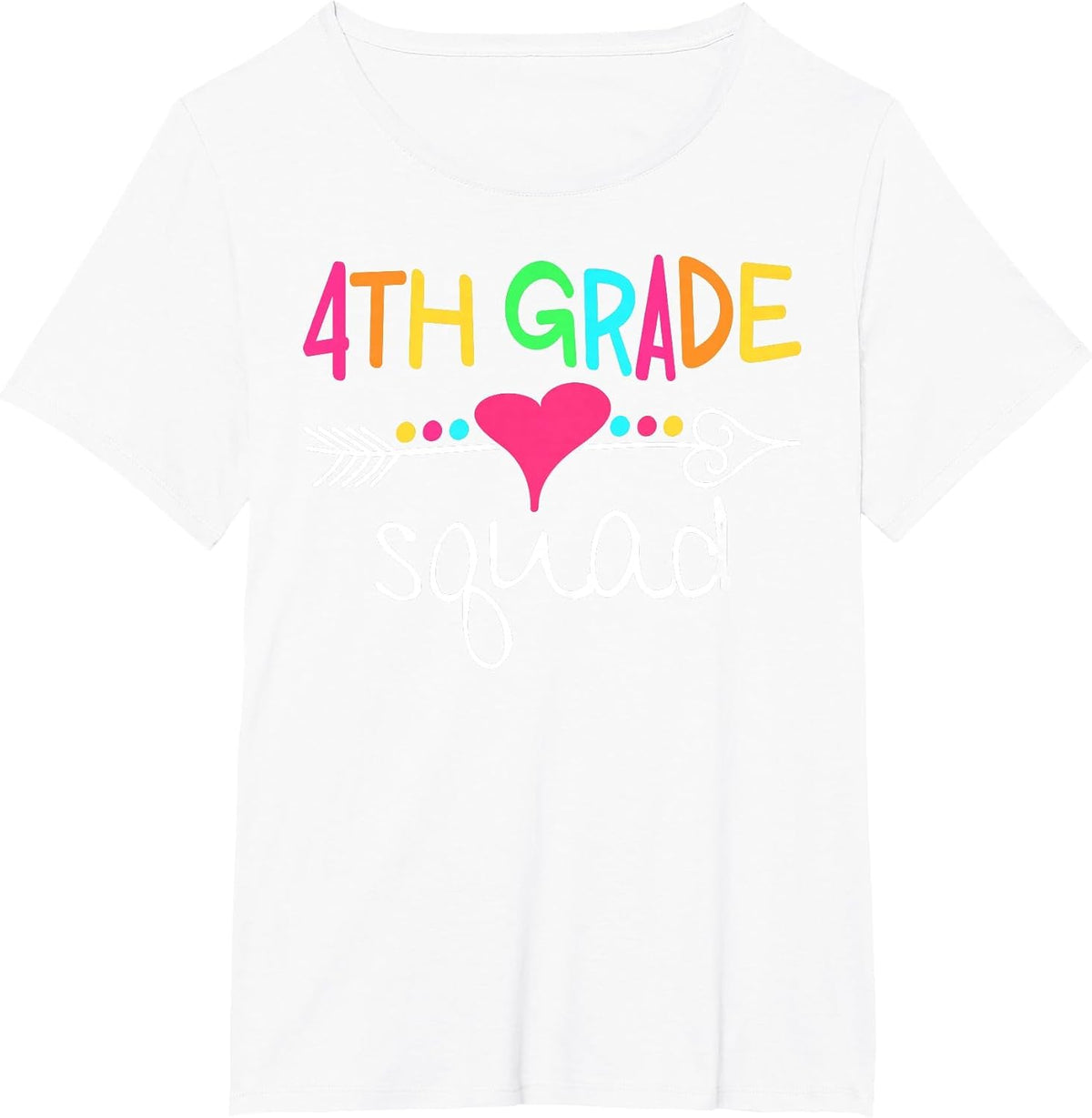 4th Grade Squad Fourth Teacher Student Team Back to School T-Shirt - White