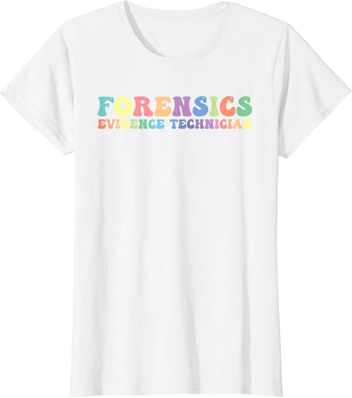 Forensics Evidence Technician Investigator T-Shirt - White