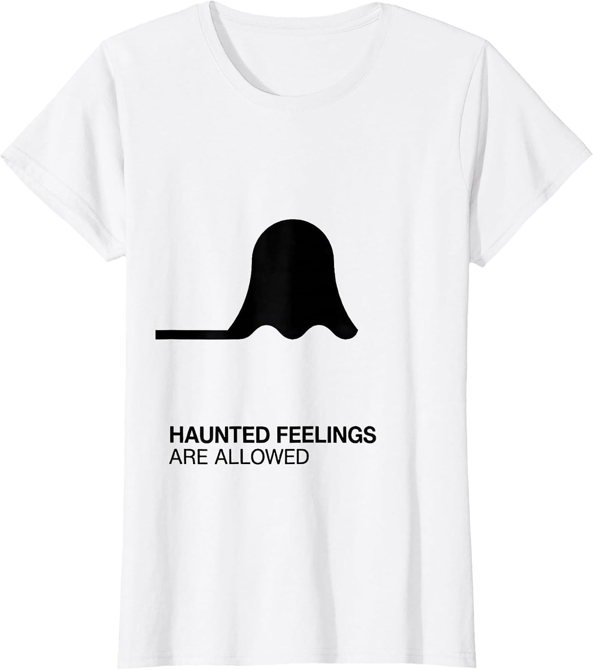 Haunted Feelings Are Allowed Mental Health Halloween T-Shirt - White