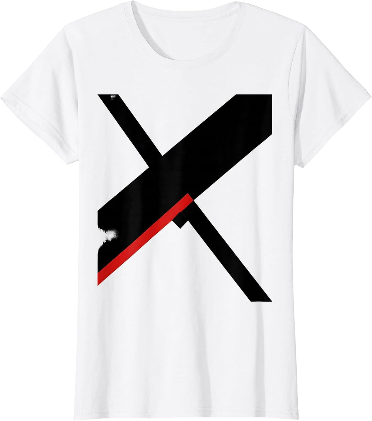 Ski And Snowboard Boundary Stop Humor T-Shirt - White
