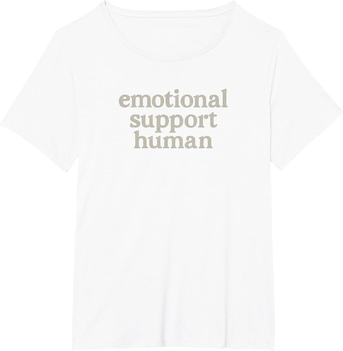 Emotional Support Human New Therapist School Counselor T-Shirt - White