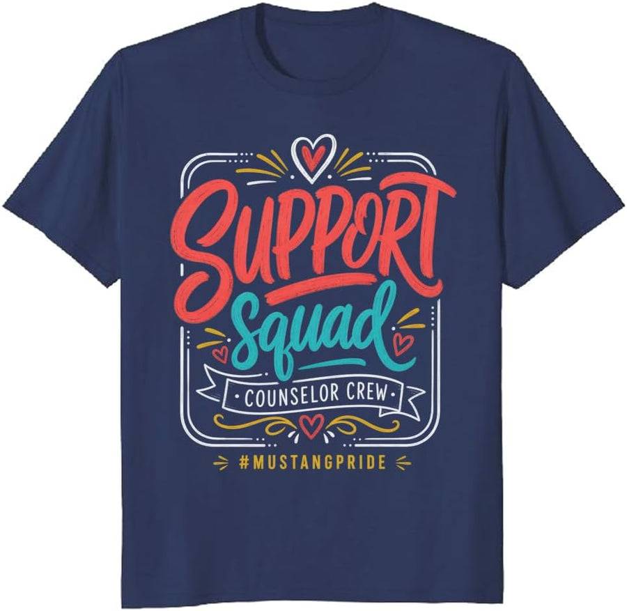 Counselor Crew T-Shirt School Support Staff Spirit Graphic Tee - S3