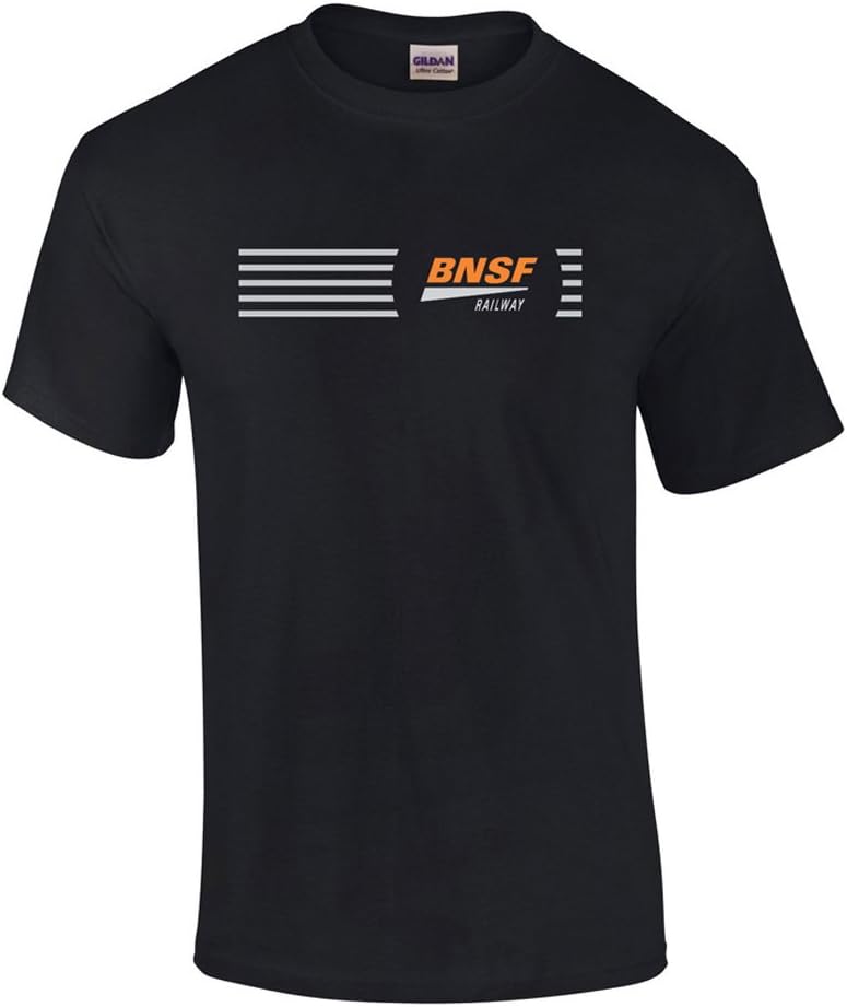 Daylight Sales BNSF Railroad Swish Logo Tee Shirts [tee48] - Black