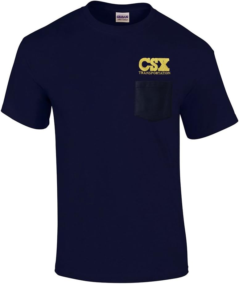 Daylight Sales CSX Transportation Embroidered Pocket Tee [p22] - Navy