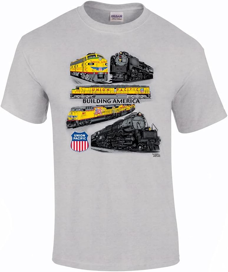 Daylight Sales Union Pacific Collage Authentic Railroad T-Shirt [64] - Kids Ash