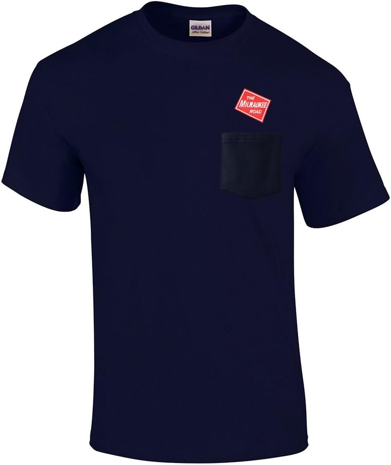 Milwaukee Road Embroidered Pocket Tee [p08] - Navy