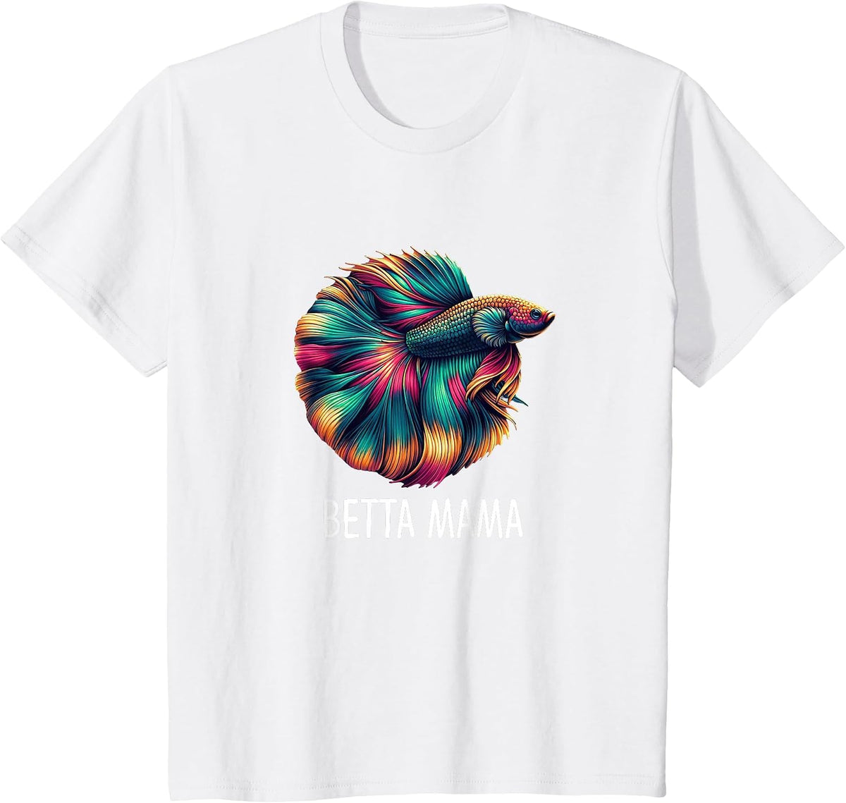 Beta Mama - Betta Fish Lover Mom - T-Shirt - White