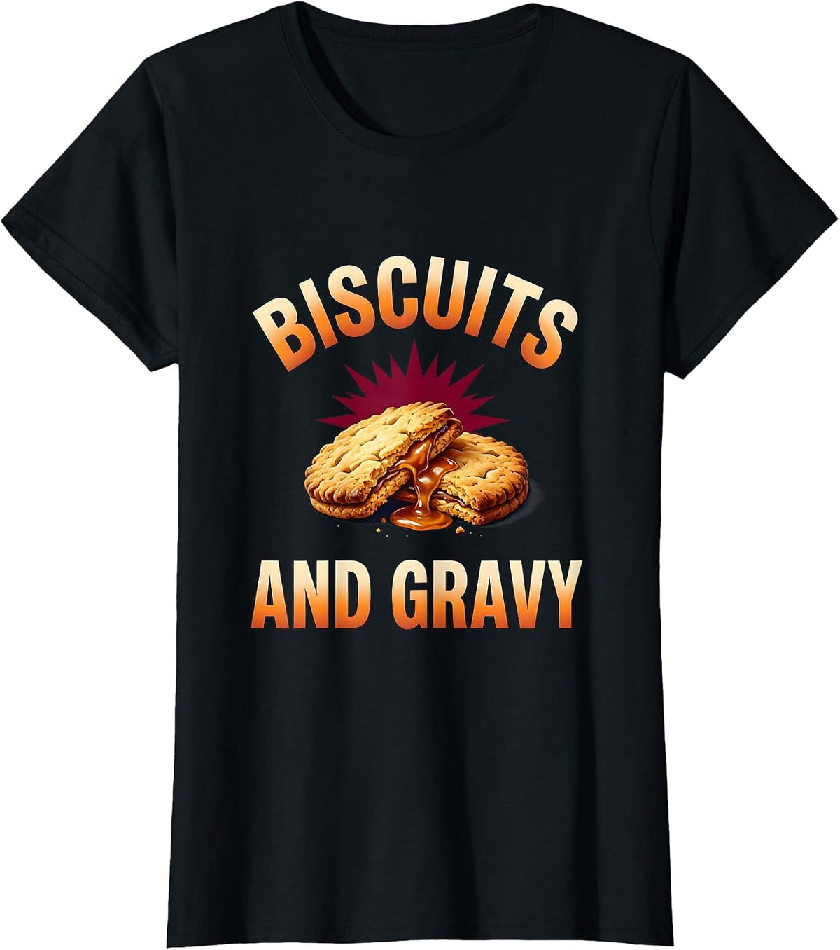 Biscuits and Gravy Bootleg 90's Rap Rock Vintage Funny T-Shirt - Black