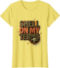 Shell On My Terms Funny Tortoise Lover Pet Owner Humor T-Shirt - Lemon Yellow