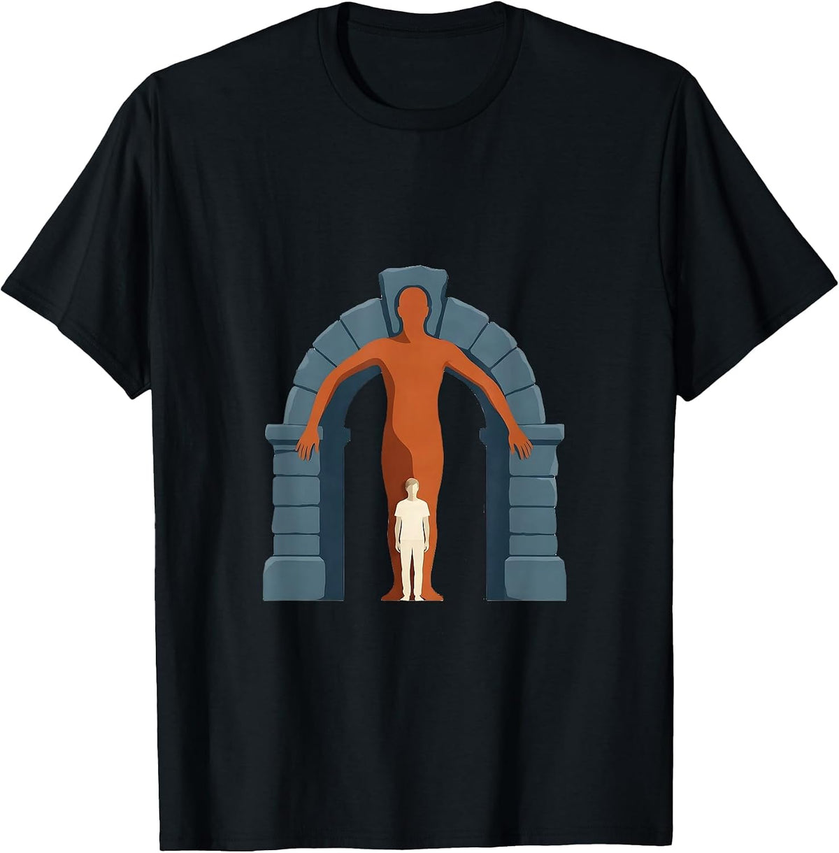 Men's Stone Arch Paraprofessional Support Staff Humor T-Shirt - Black