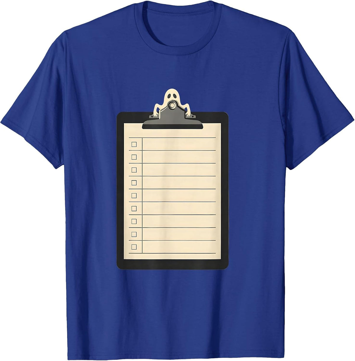 Men's Paraprofessional Ghost Halloween Para Normal Activities T-Shirt - Royal Blue
