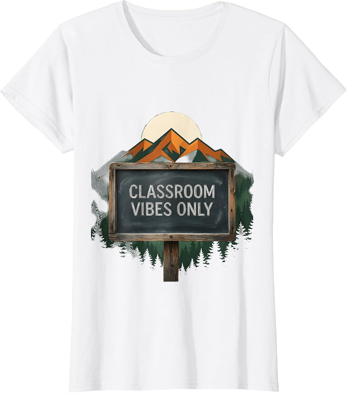 Classroom Vibes Only 3rd Grade Teacher Design T-Shirt - White
