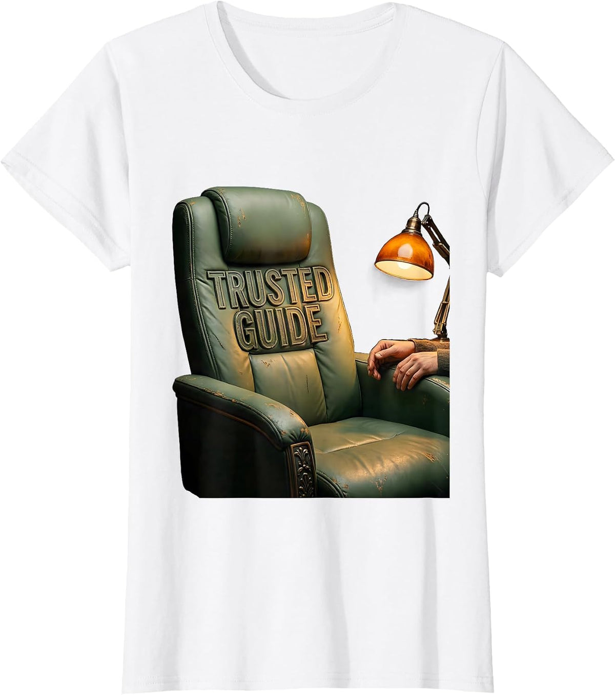Trusted Guide Vintage School Counselor Mental Health T-Shirt - White