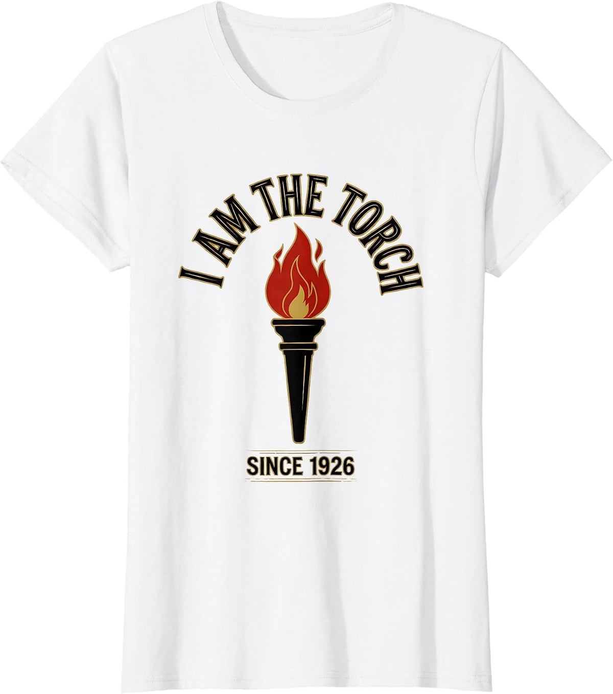 I Am The Torch Since 1926 Centennial Black History Month T-Shirt - White