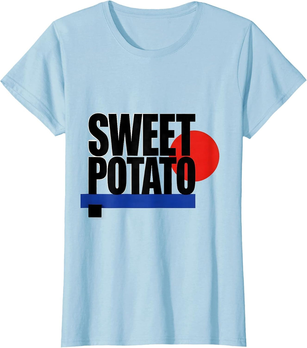 Sweet Potato Funny Grouchy Potato Couple Thanksgiving Humor T-Shirt - Baby Blue