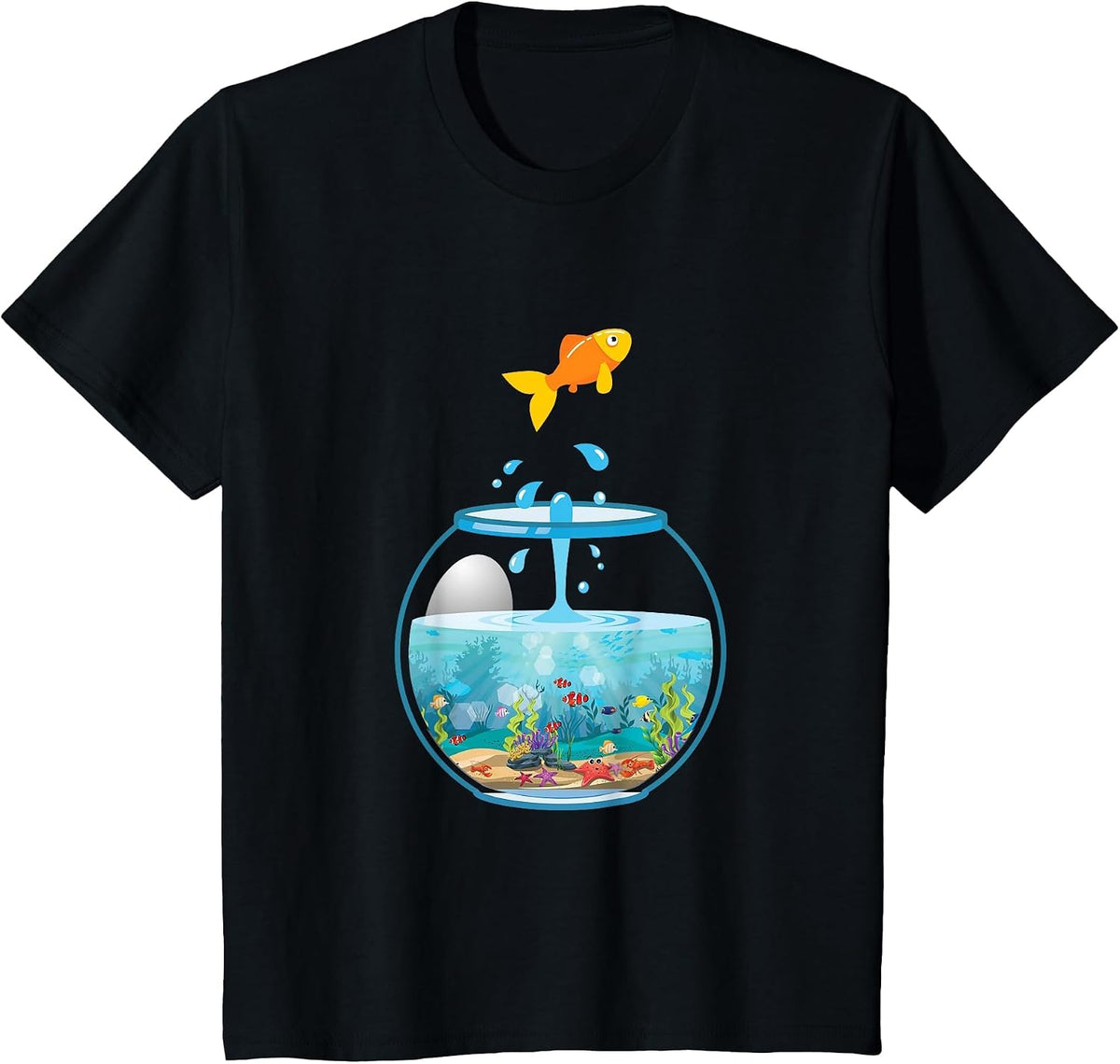 Cool Fishkeeper Aquarist Fishbowl T-Shirt - Black