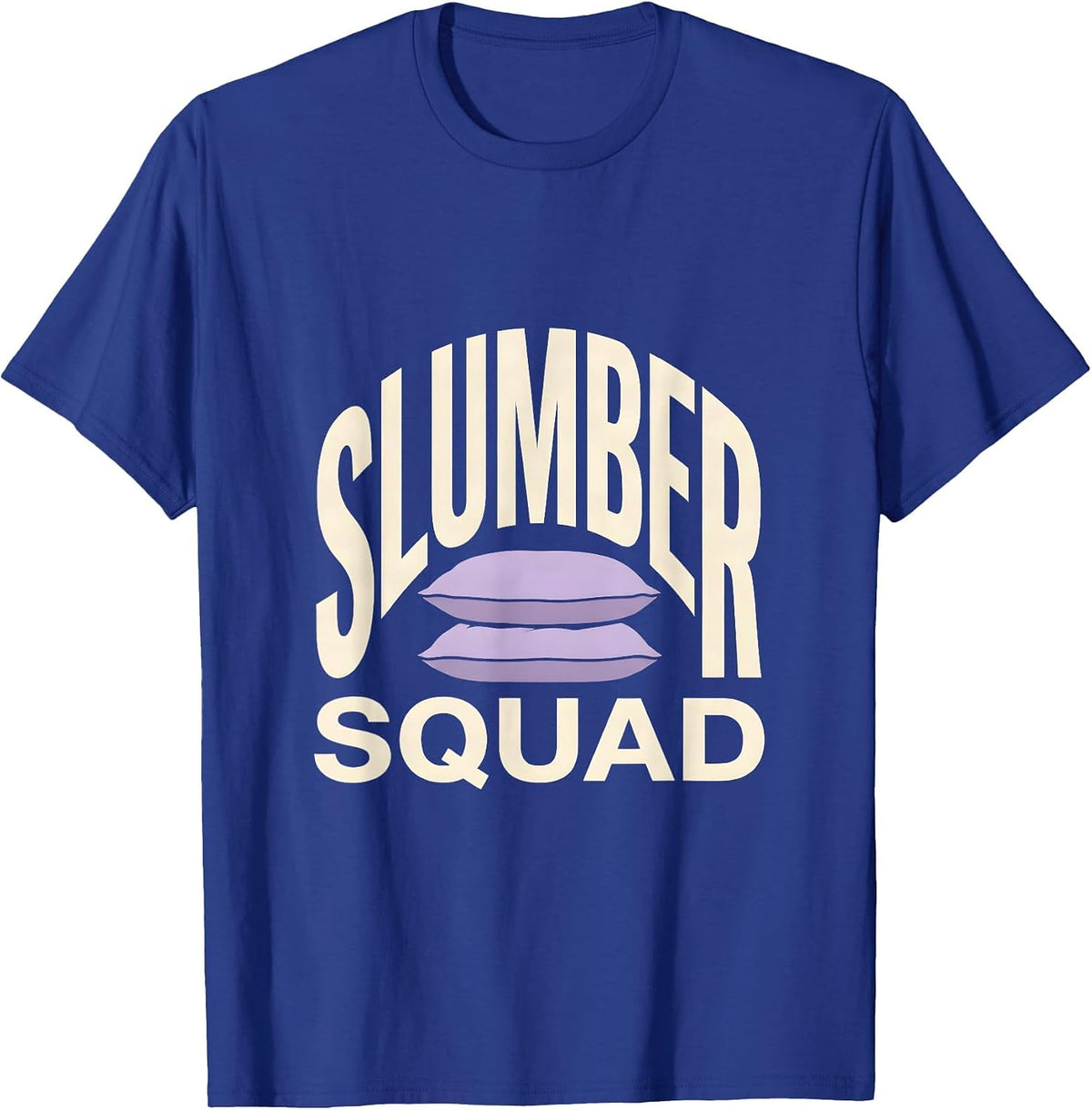 Slumber Squad Funny Matching Slumber Party Crew Sleepover T-Shirt - Royal Blue