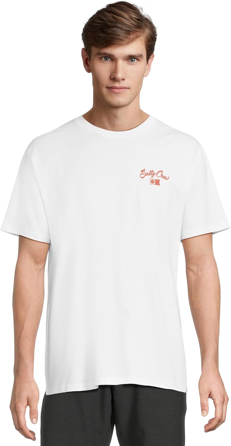 Salty Crew Men's Red Fish Classic Short Sleeve Tee - White