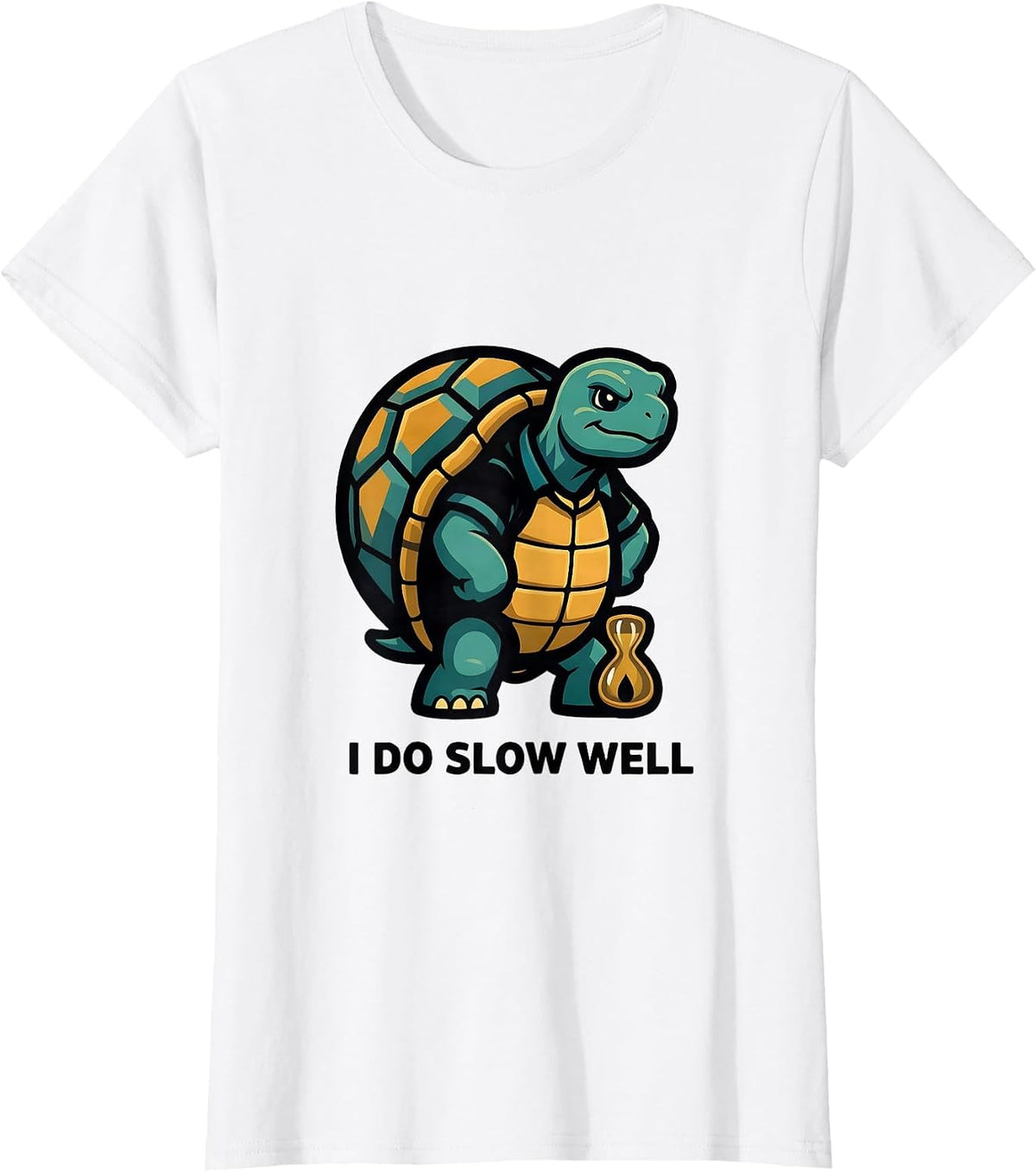 I Do Slow Well Funny Tortoise Lover Pet Owner Gift T-Shirt - White