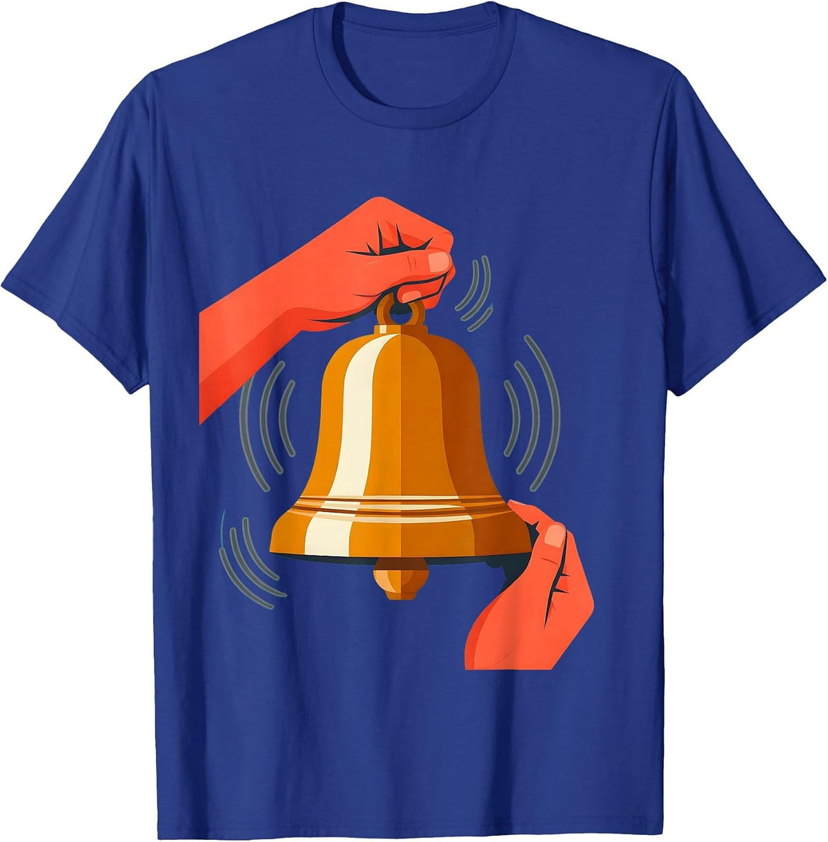 Third Grade Teacher Vintage School Bell Graphic T-Shirt - Royal Blue