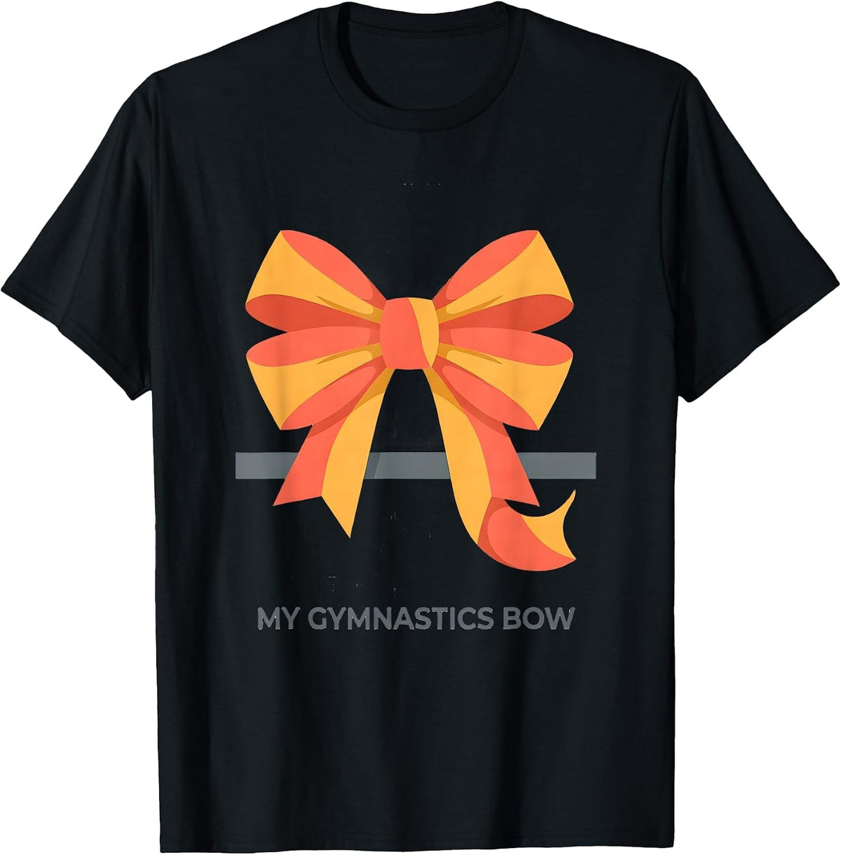 Men's My Gymnastics Bow Cute Coquette Bow Gymnasts Women Girls T-Shirt - Black
