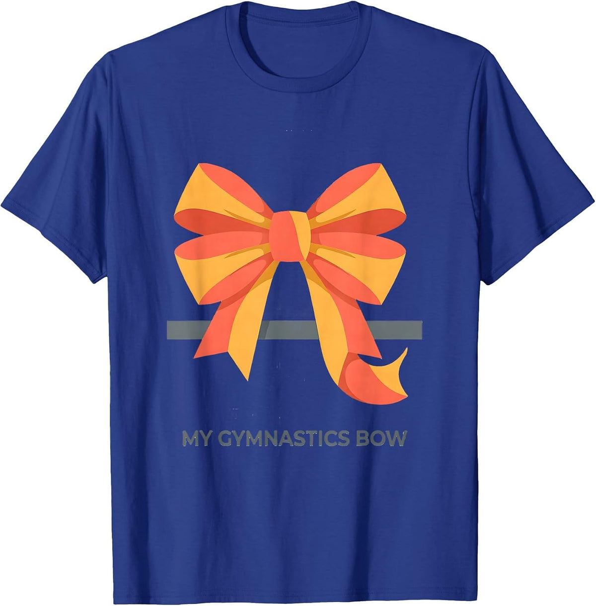 Men's My Gymnastics Bow Cute Coquette Bow Gymnasts Women Girls T-Shirt - Royal Blue