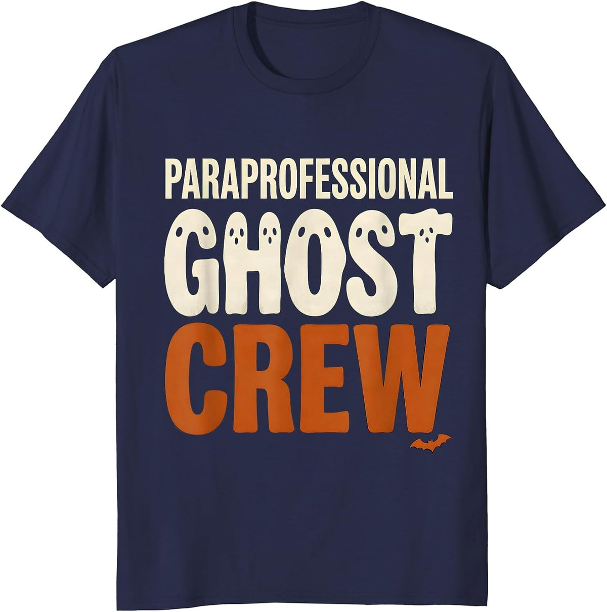 Men's Paraprofessional Ghost Crew Funny Para Normal Activities T-Shirt - Navy Blue