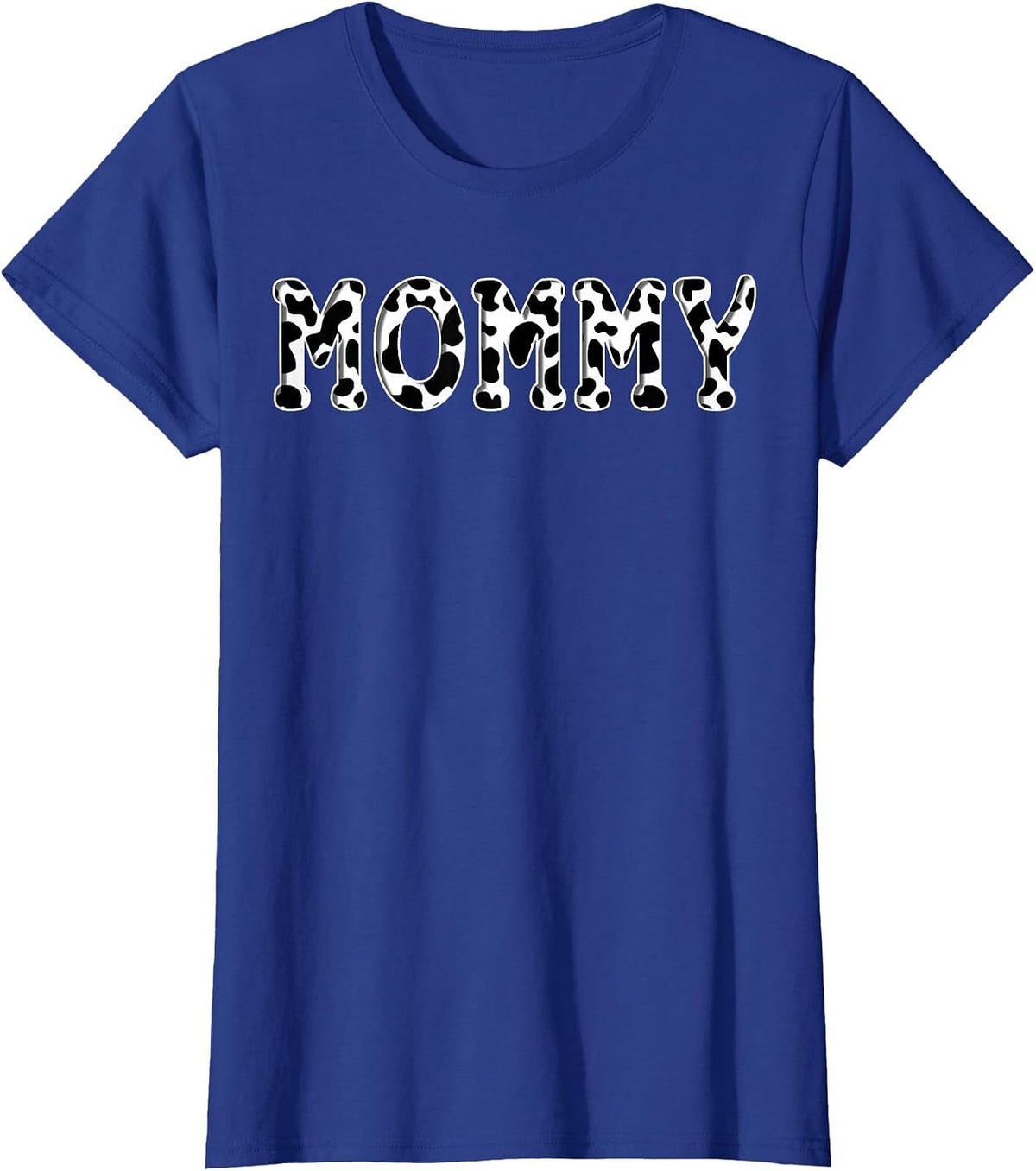 Cow Mommy Birthday Family Matching Girl Boy Farm Birthday T-Shirt - Royal Blue