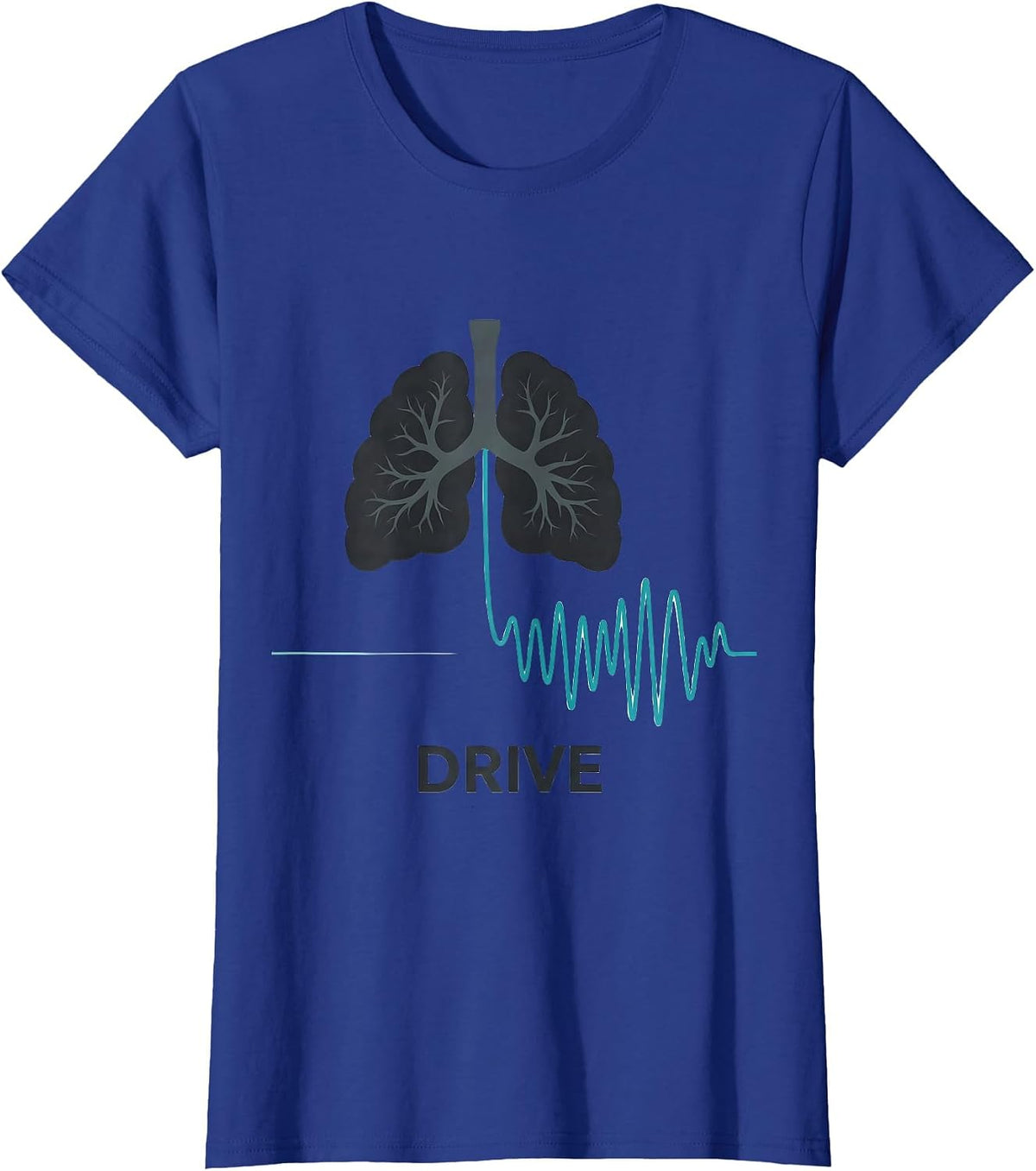 Women's Drive Conceptual Respiratory Therapist RT Pulmonology T-Shirt - Royal Blue