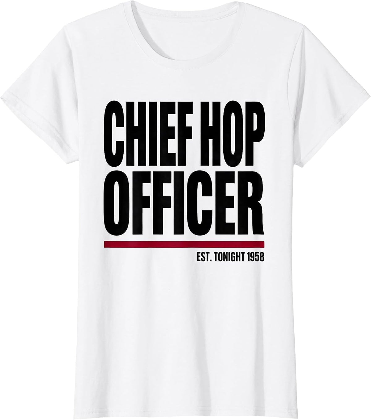 Chief Hop Officer, Est. Tonight 1958 Retro 1950s Sock Hop T-Shirt - White