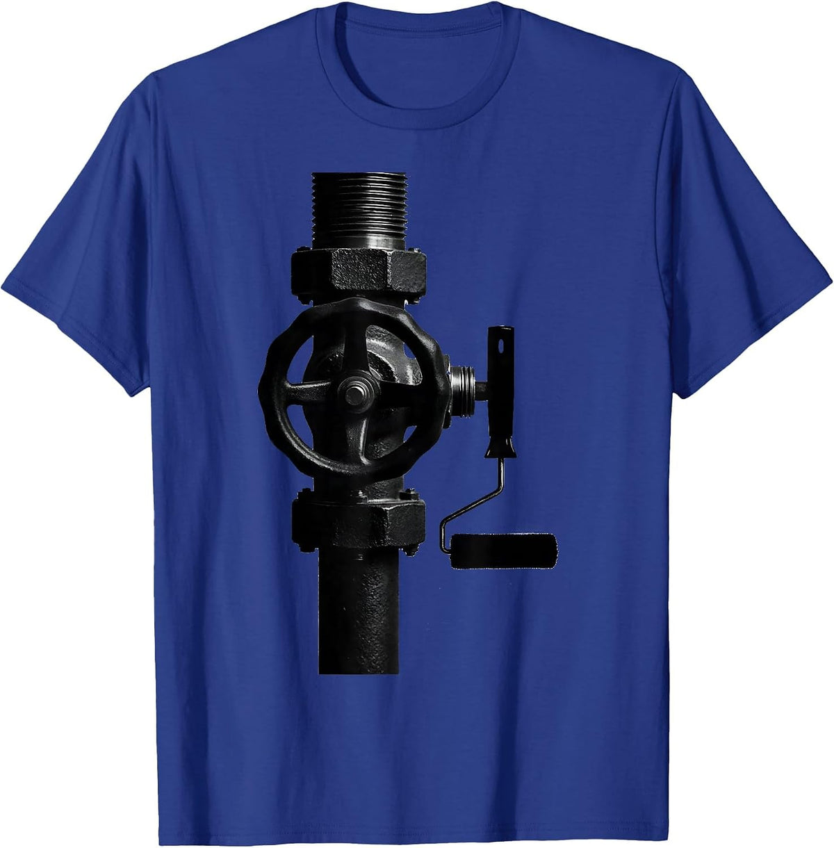 Plumber Valve Pipefitter Funny Occupational Humor T-Shirt - Royal Blue
