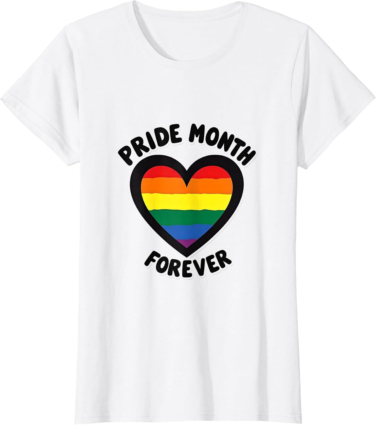 Pride Month Forever Bold Celebration Design T-Shirt - White