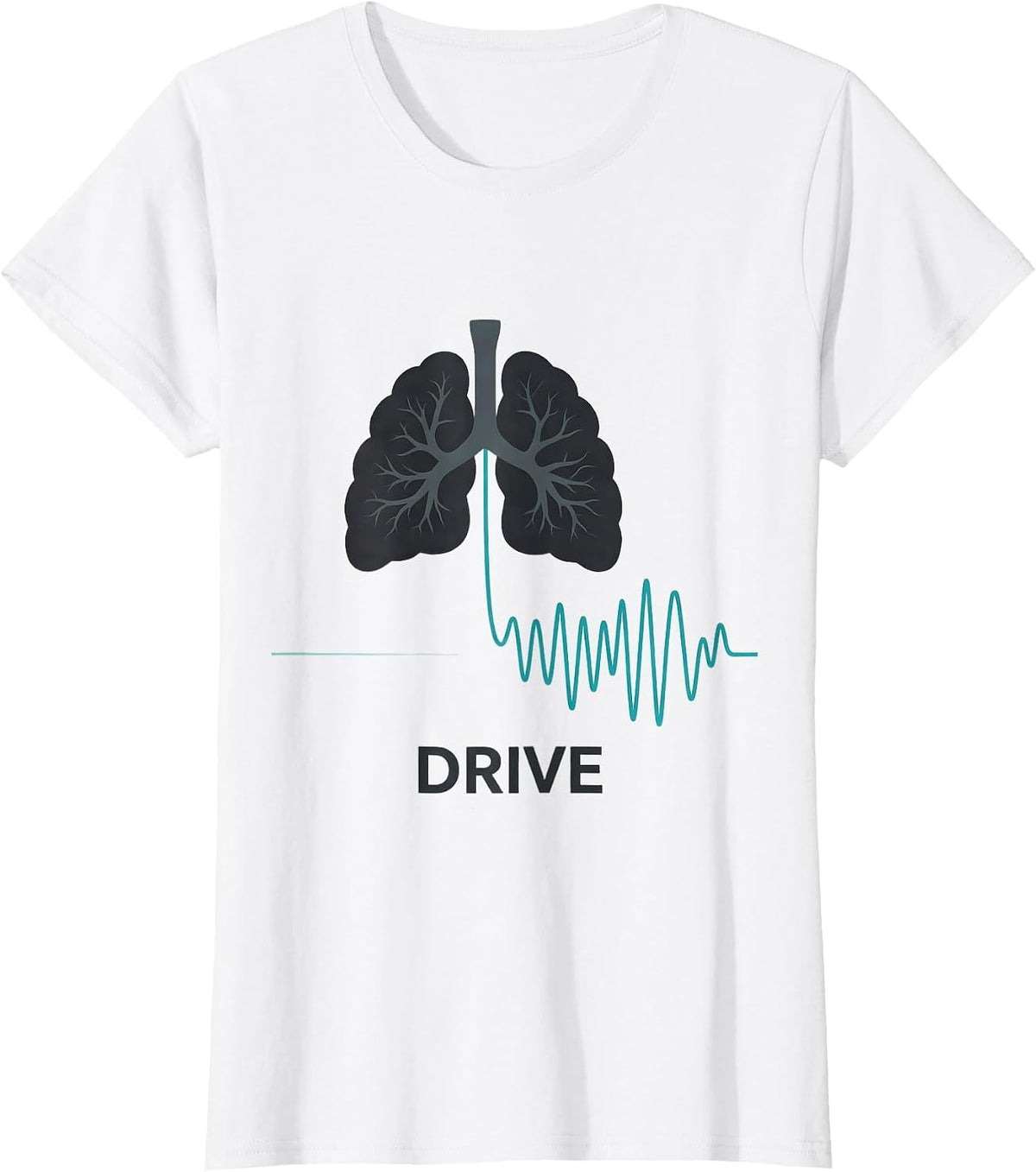 Women's Drive Conceptual Respiratory Therapist RT Pulmonology T-Shirt - White
