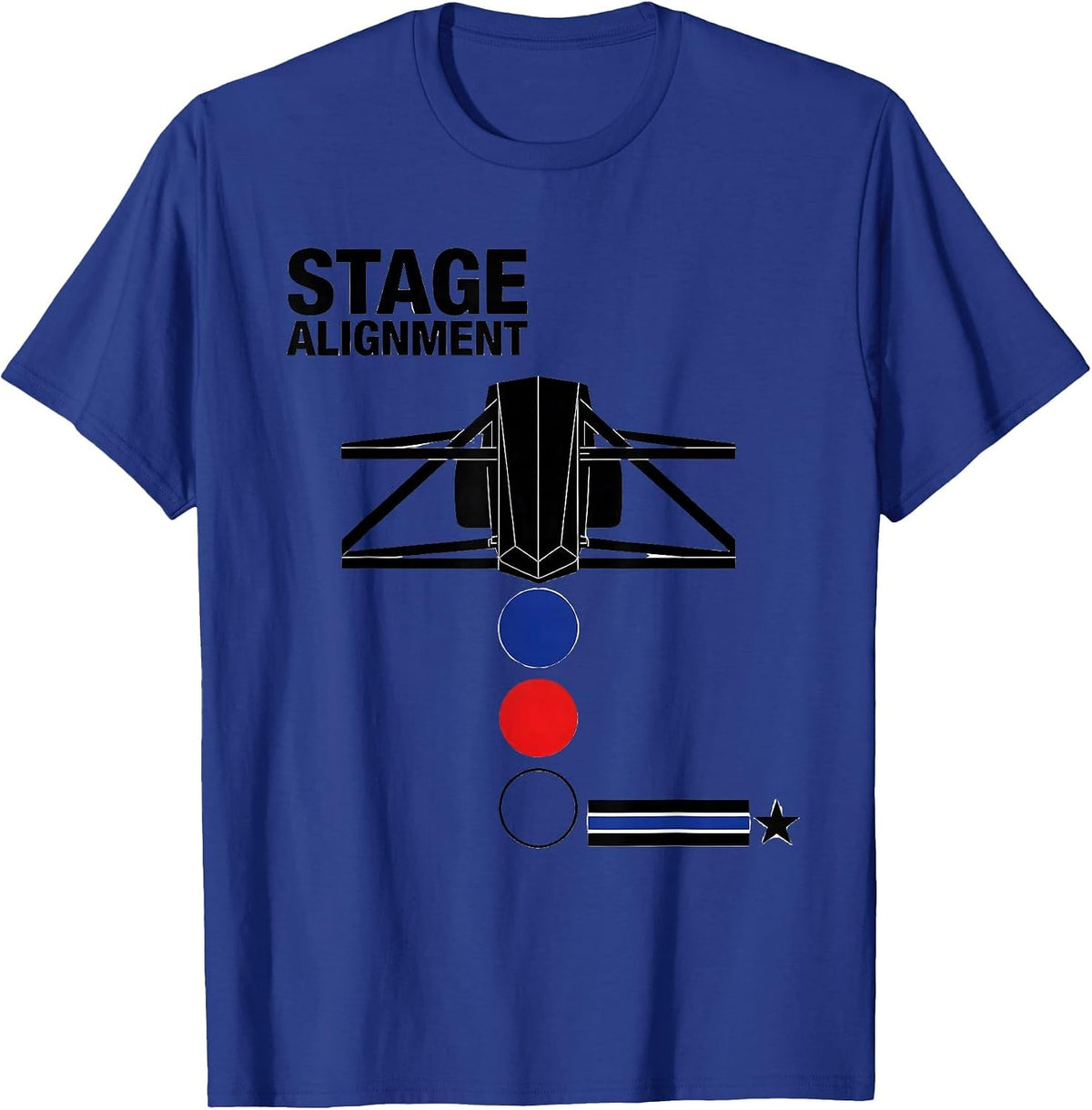 Men's Stage Alignment Swiss International RC Car Drag Racing T-Shirt - Royal Blue
