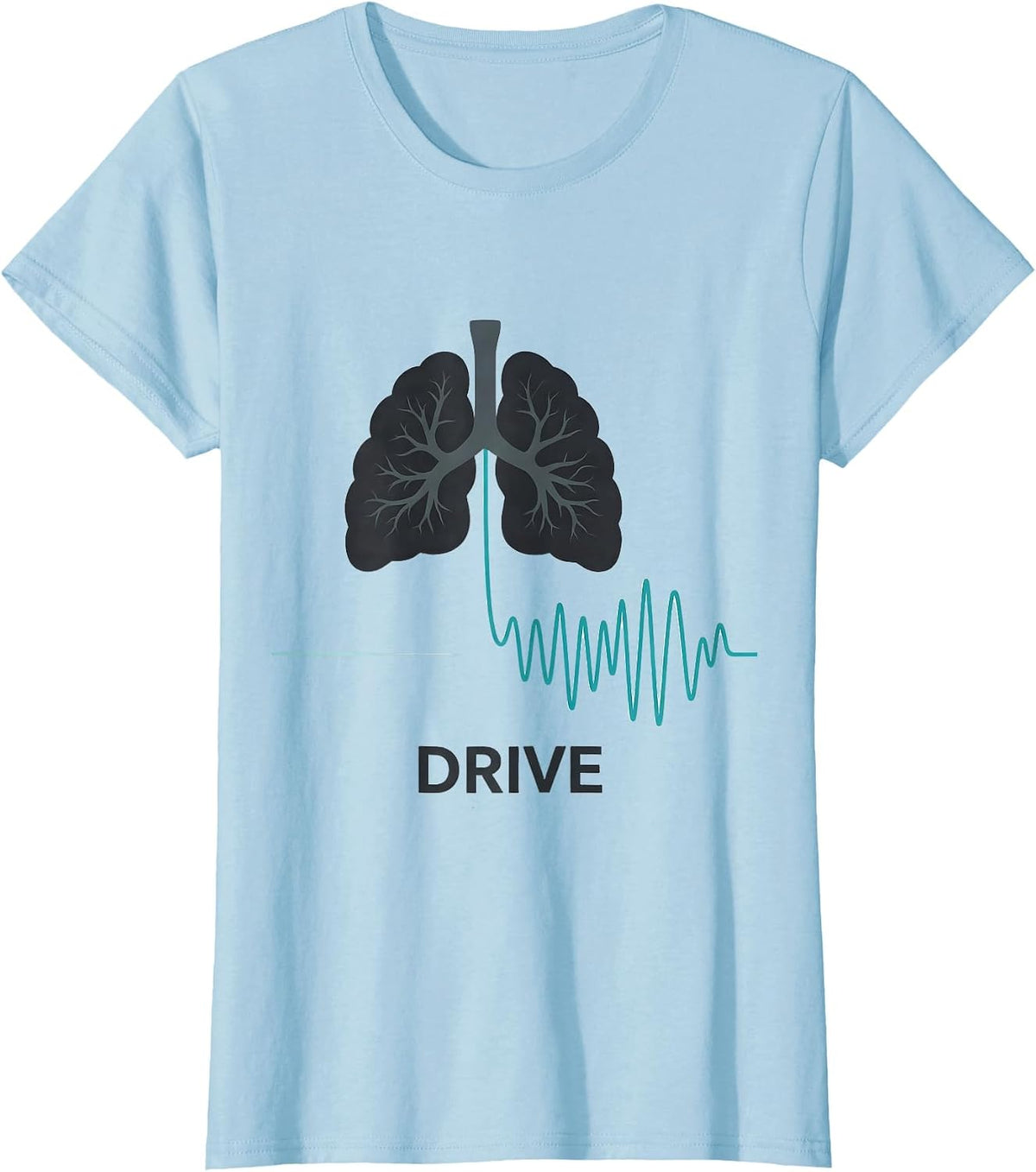 Women's Drive Conceptual Respiratory Therapist RT Pulmonology T-Shirt - Baby Blue