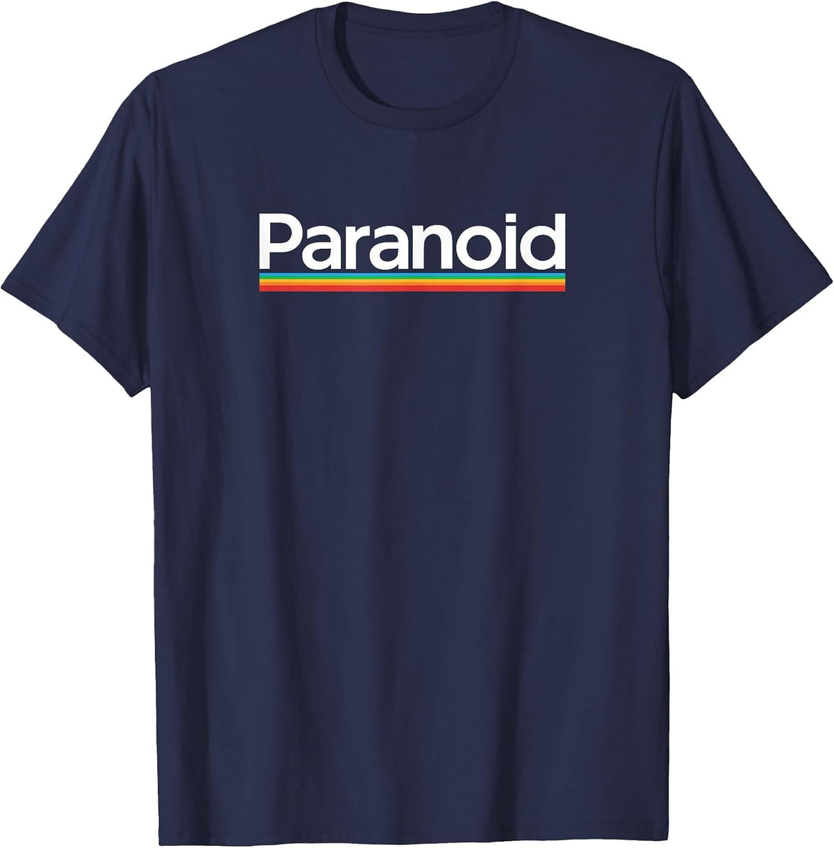 Paranoid Photography Vaporwave Aesthetic Streetwear Vintage T-Shirt - Navy Blue