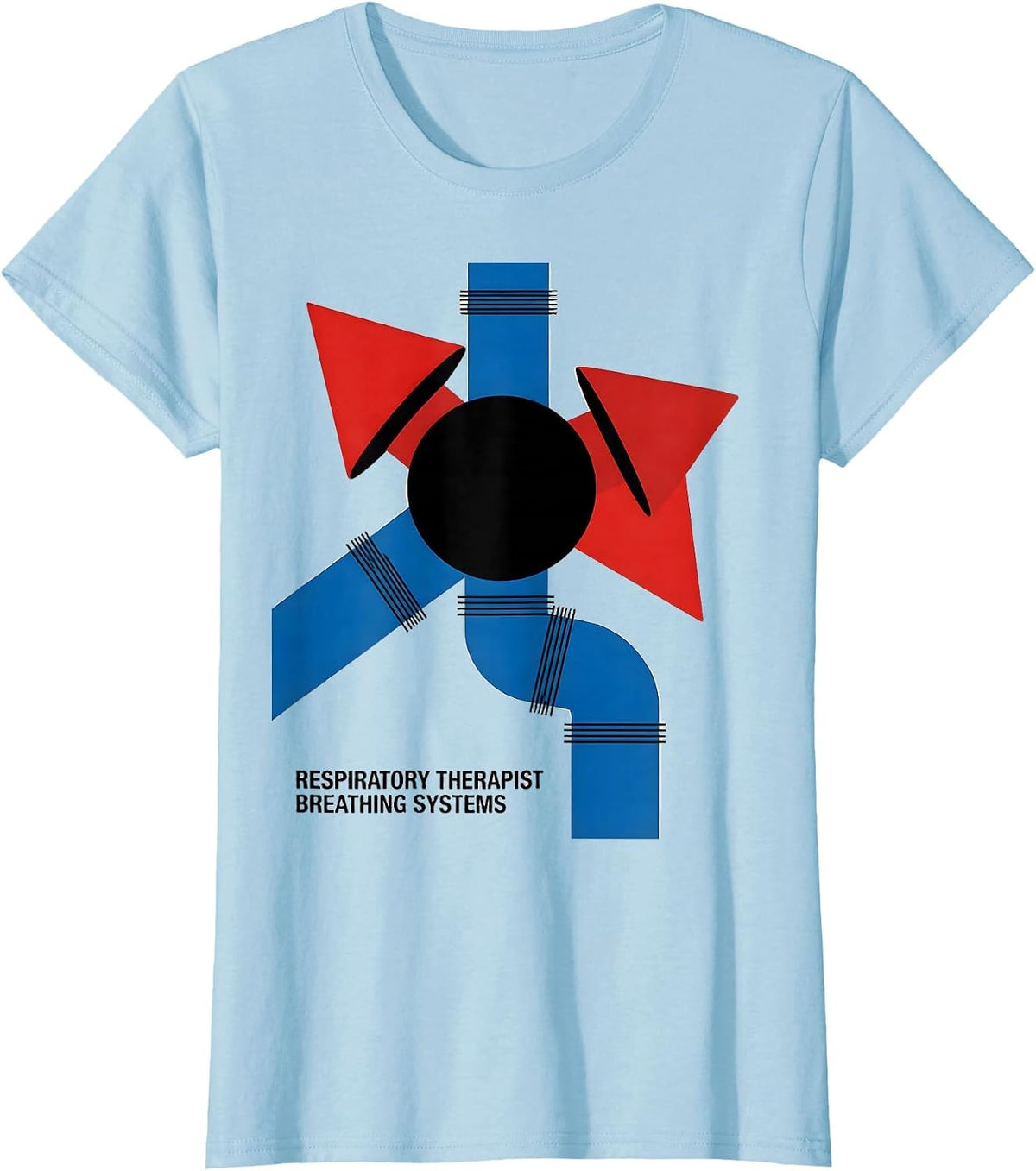 Respiratory Therapist Breathing Systems Professional Pride T-Shirt - Baby Blue