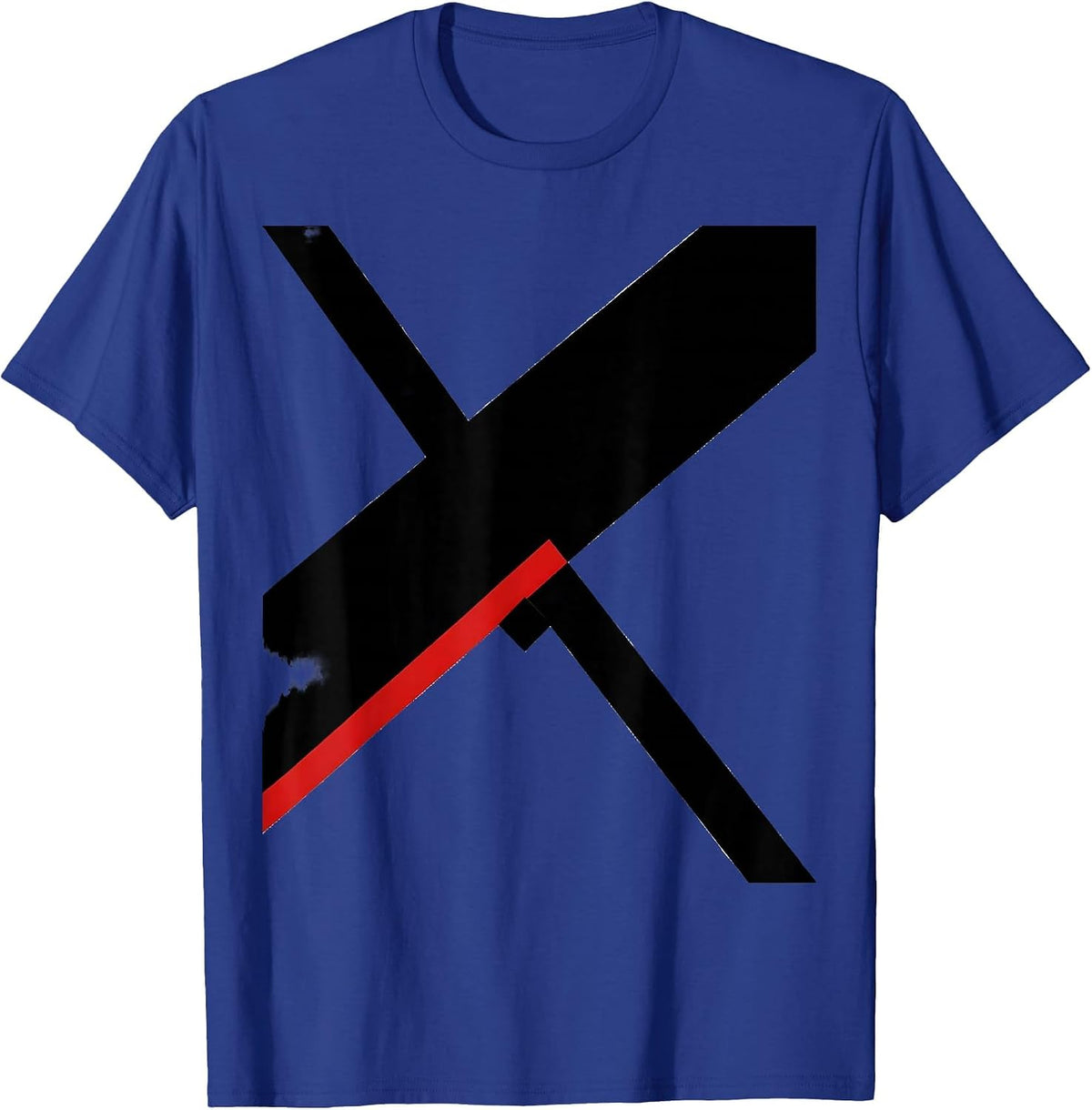Ski And Snowboard Boundary Stop Humor T-Shirt - Royal Blue