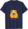 Wheeking In A Merry Christmas Funny Guinea Pig Pet Lover T-Shirt - Navy Blue