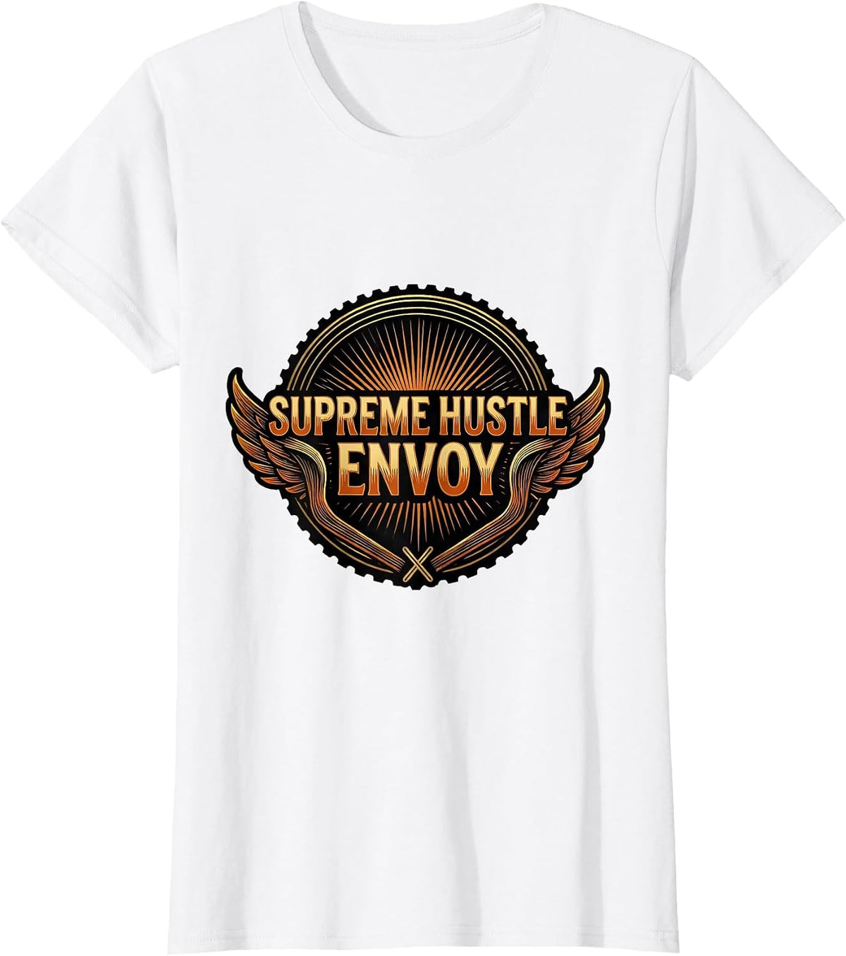 Supreme Hustle Envoy Retro Disco Daddy 70s Costume Party T-Shirt - White