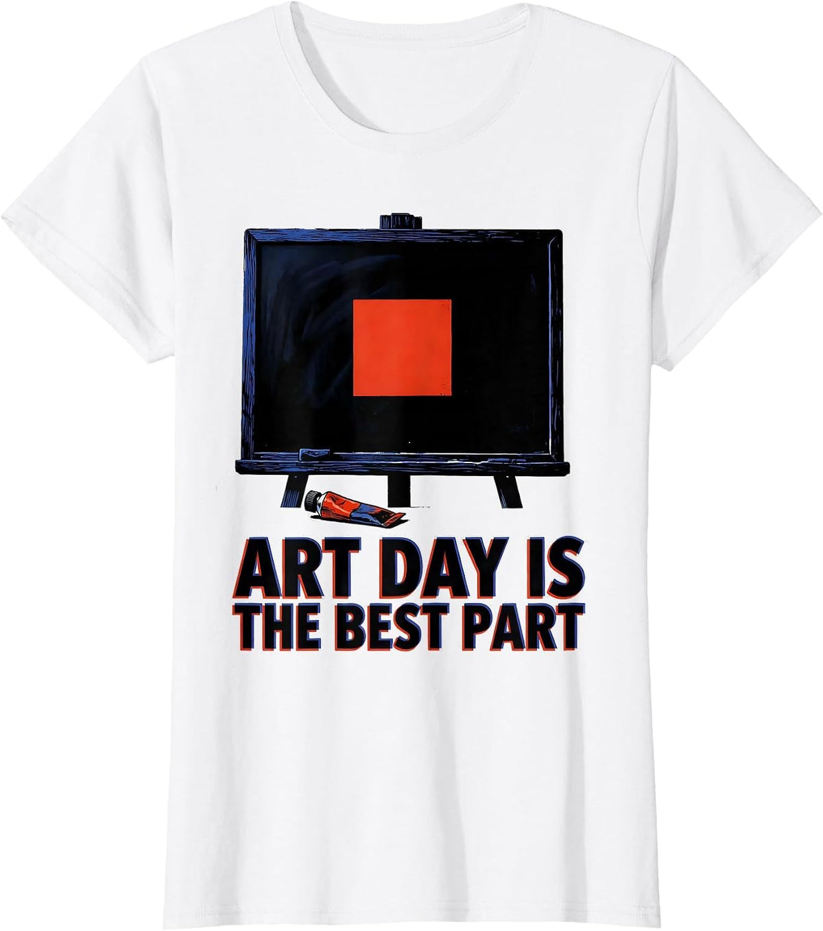 Women's Art Day Is The Best Part Funny Art Teacher Back To School T-Shirt - White