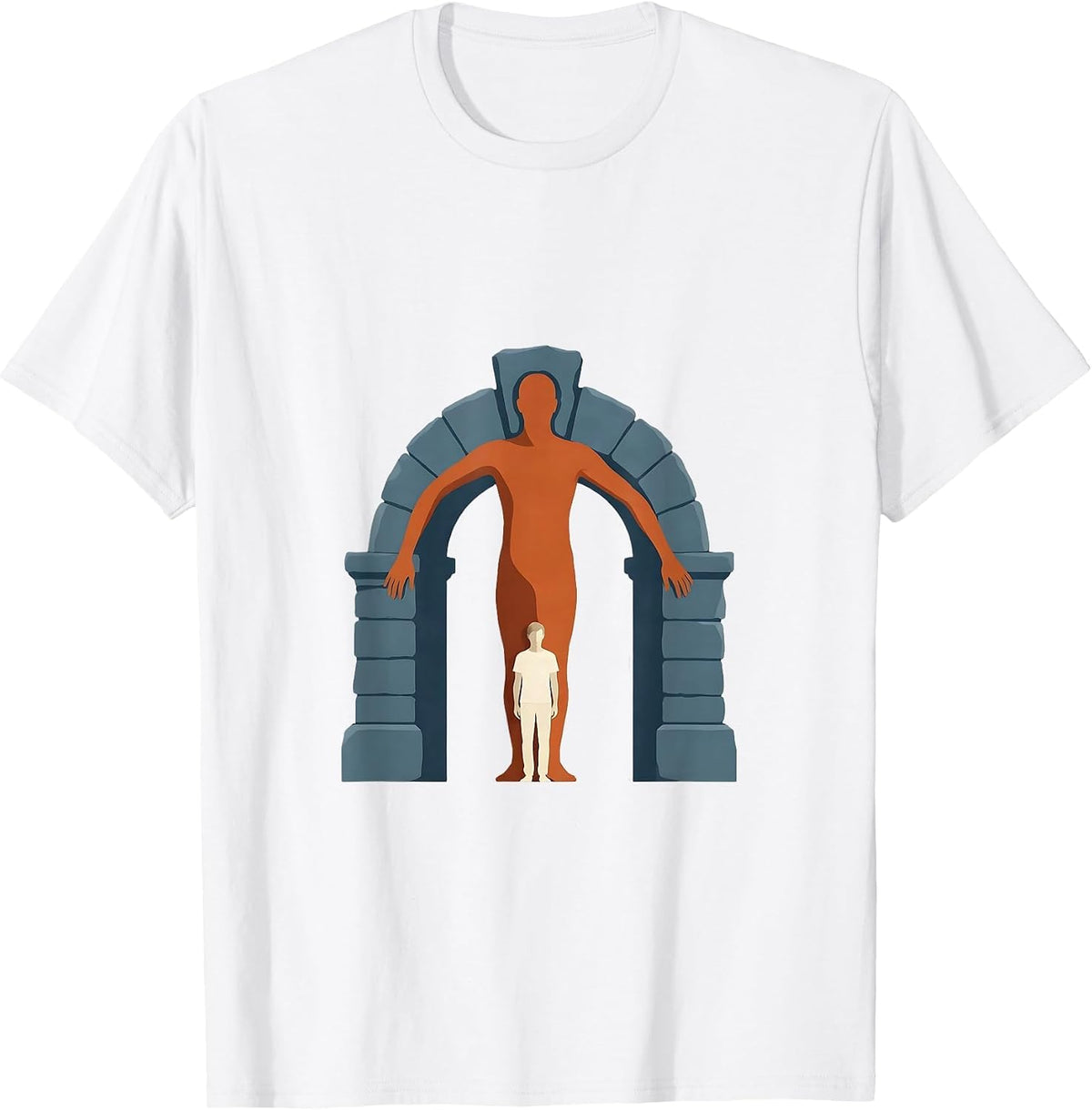 Men's Stone Arch Paraprofessional Support Staff Humor T-Shirt - White