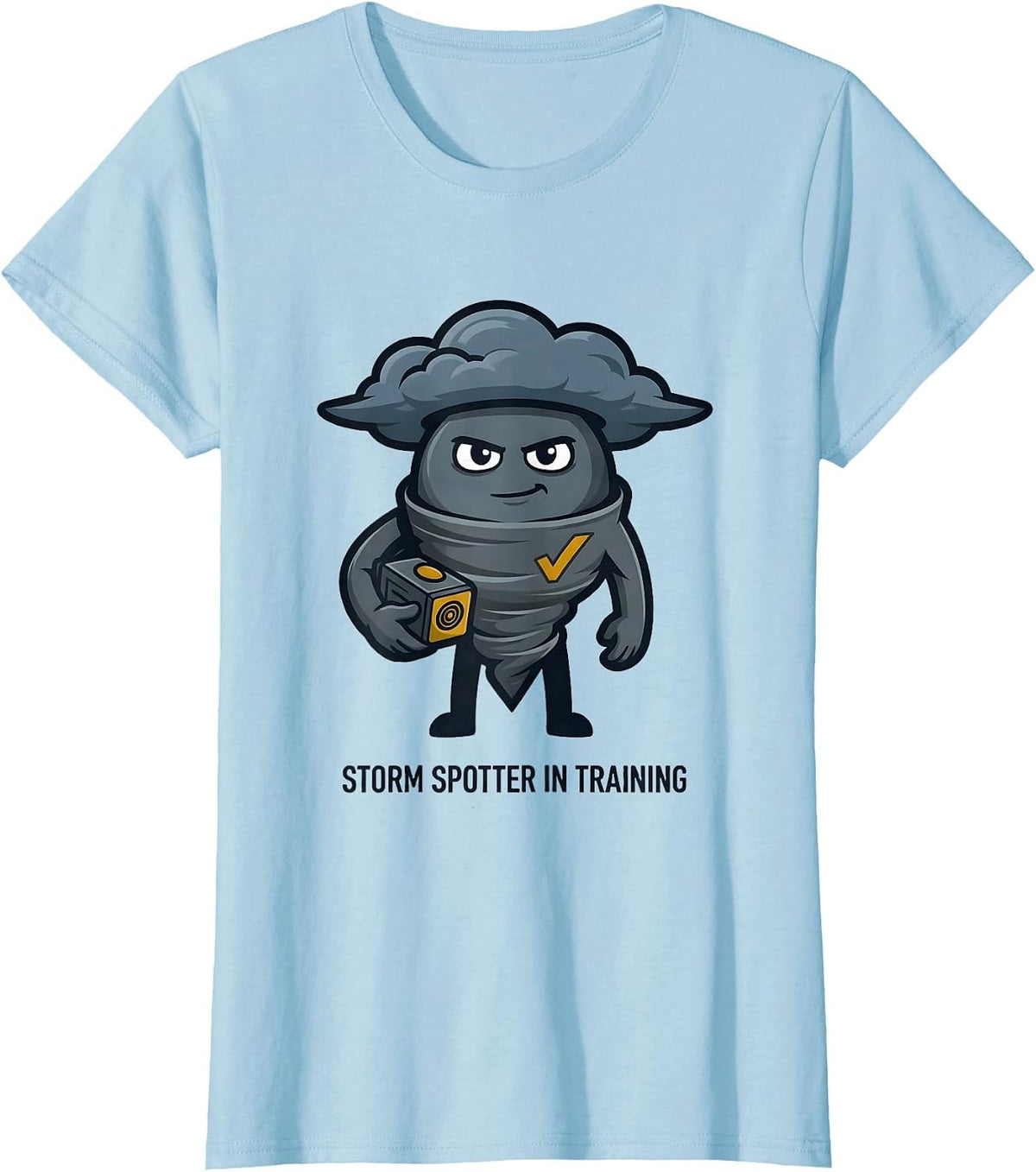 Storm Spotter In Training Funny Meteorology Weather T-Shirt - Baby Blue