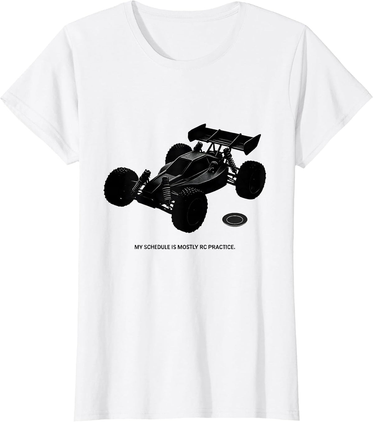 My Schedule Is Mostly RC Practice Funny Car Enthusiast T-Shirt - White