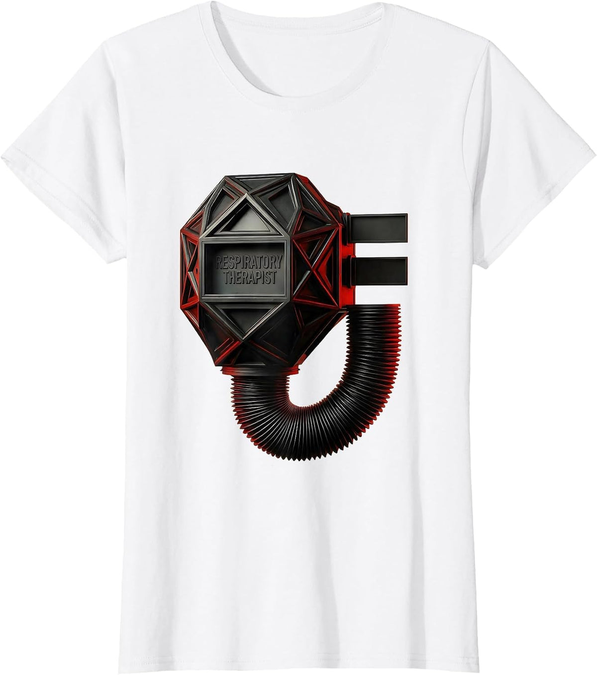Respiratory Therapist Geometric RT Profession Pride Casual T-Shirt - White