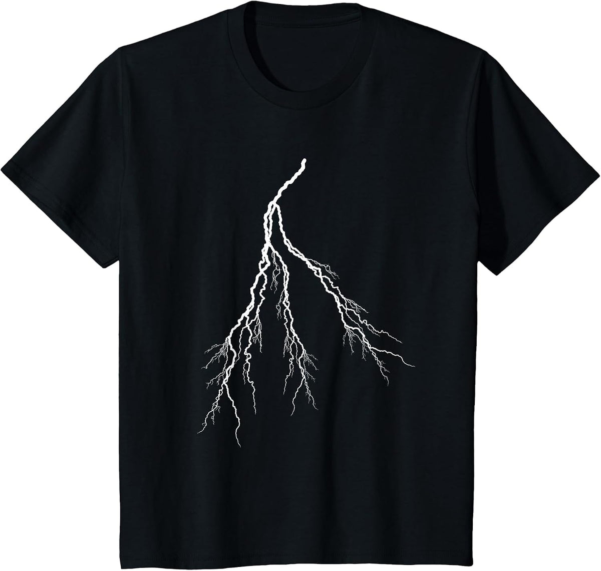 Blitz of Lightning Chaser Weather Progessor Flash Storm T-Shirt - Black